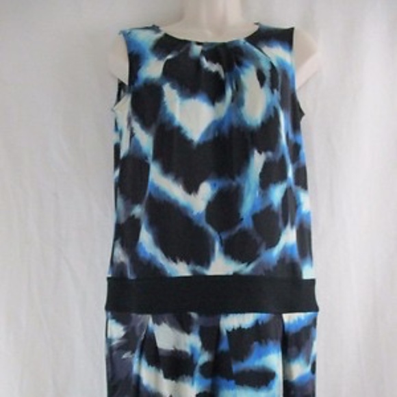 Diane Von Furstenberg Garrin Silk Sheath Dress, Abstract Print, 14, NWT - Picture 6 of 6